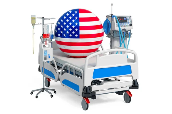 American Healthcare Uci Los Estados Unidos Representación Aislada Sobre Fondo —  Fotos de Stock