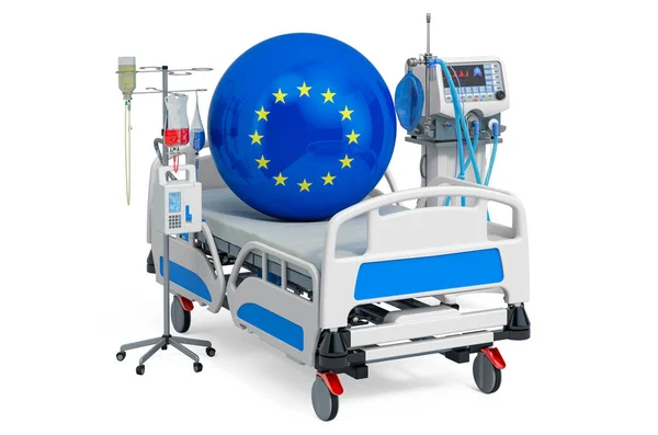 Sanità Europea Terapia Intensiva Nell Unione Europea Rendering Isolato Sfondo — Foto Stock