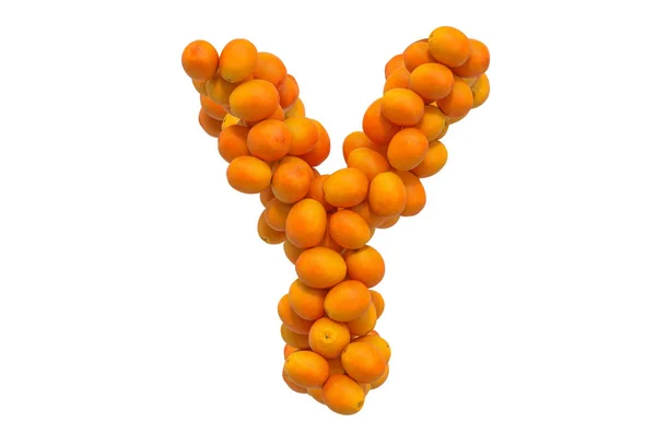 Brief Van Sinaasappels Weergave Geïsoleerd Witte Achtergrond — Stockfoto