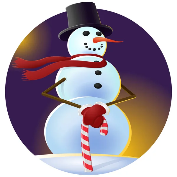 Kardan adam siyah şapka serin