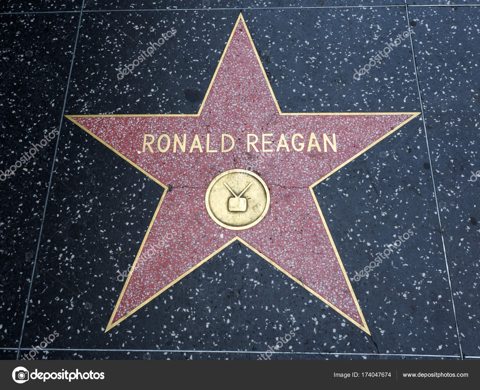 Image result for picture of reagan star on hollywood walk of fame