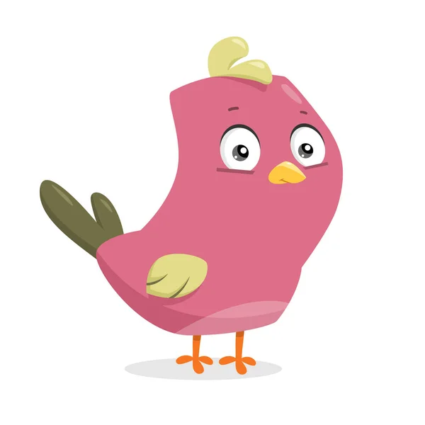 Cartoon vector bird — Stock Vector