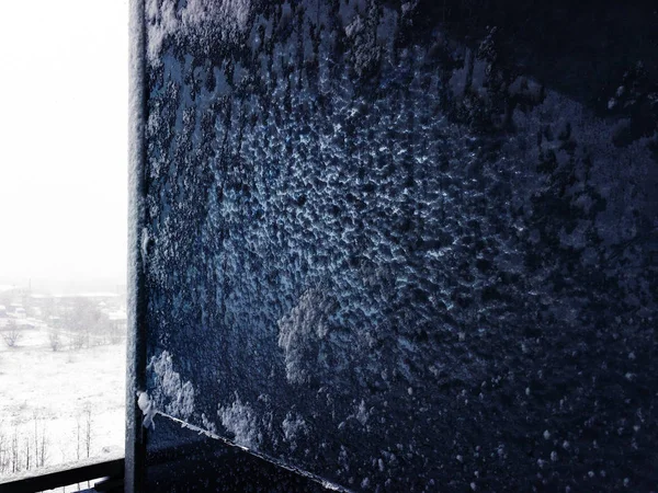 冬におるに氷で覆われた壁 — ストック写真