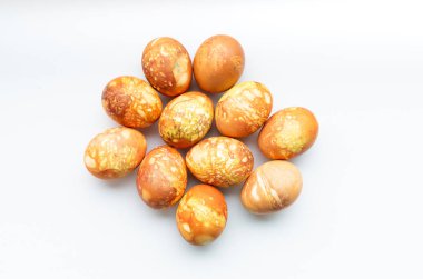 Turuncu Paskalya yumurta Üstten Görünüm