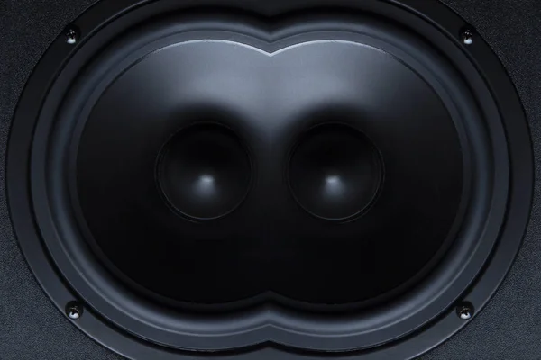 Dark speaker, loudspeaker, part of a musical column.