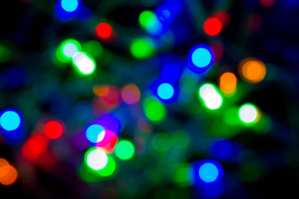 Luzes de Natal, bokeh borrão, luz bokeh, fundo bokeh — Fotografia de Stock