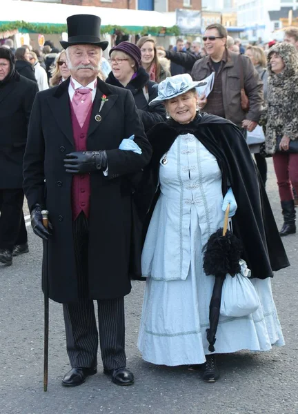 Viktorianska julfestival — Stockfoto