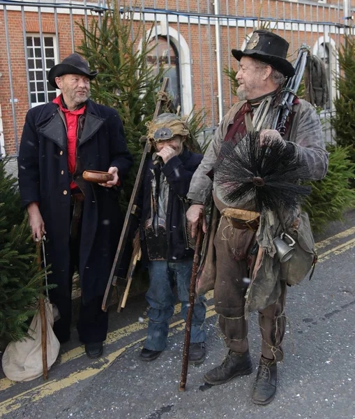 维多利亚时代的圣诞庆祝在朴茨茅斯 — 图库照片