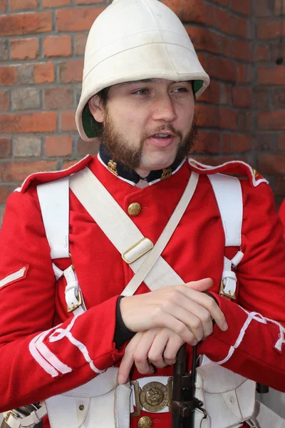 ビクトリアの兵士の役割を果たして未知の俳優 — ストック写真