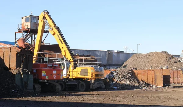 Bir metal scrapyard geri dönüşüm — Stok fotoğraf