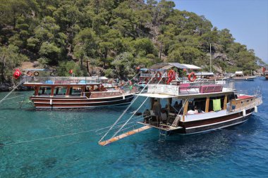 Türkiye'de turistlere tekne turları