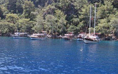Türkiye'de turistlere tekne turları