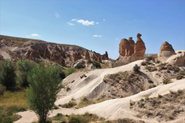 Ünlü Peri bacaları ve peyzaj Kapadokya'nın