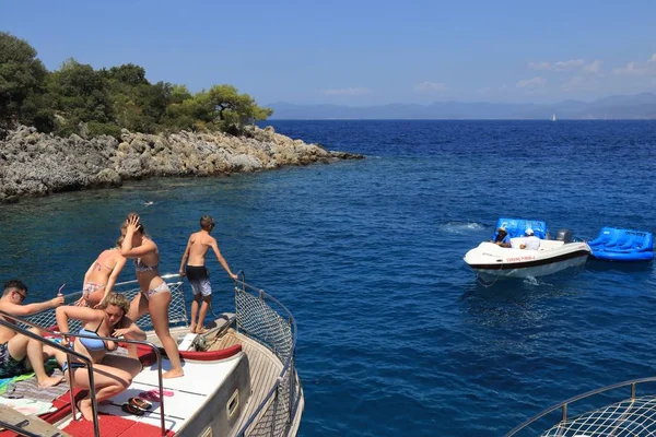 Lodní výlety pro turisty v Turecku — Stock fotografie