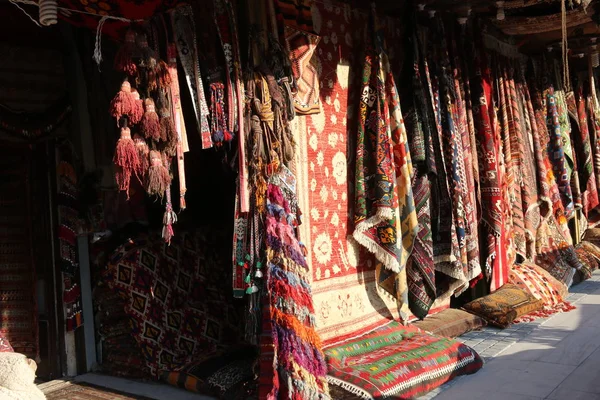 Juli 2017 Göreme Turkiet Gammal Traditionell Turkisk Matta Butik Kappadokien — Stockfoto