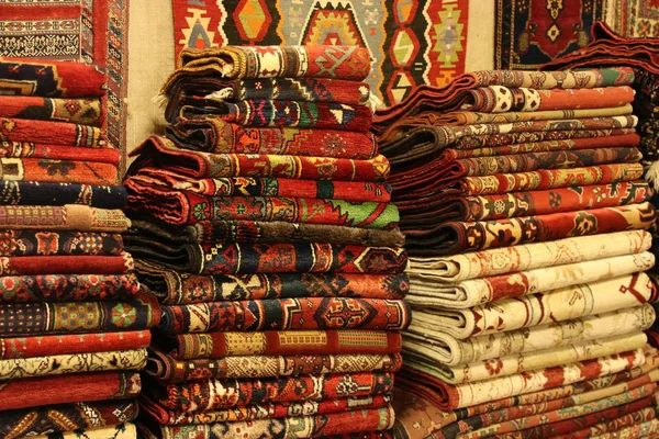 Fethiye Turkije Mei 2017 Carpets Dekens Van Een Traditionele Turkse — Stockfoto