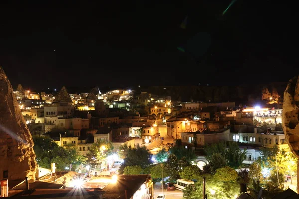 Nachtansicht der Stadt Goreme — Stockfoto