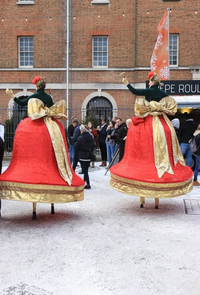 Editorial 2Nd December 2017 Portsmouth Dockyard England Unknown Actors Playing — Stock Photo, Image