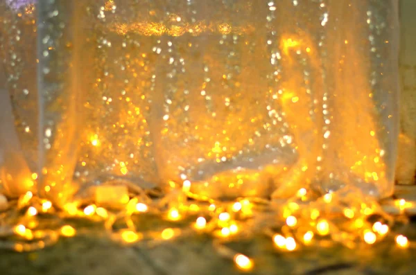 Golden glitter texture Colorfull Blurred abstract background — Stock Photo, Image