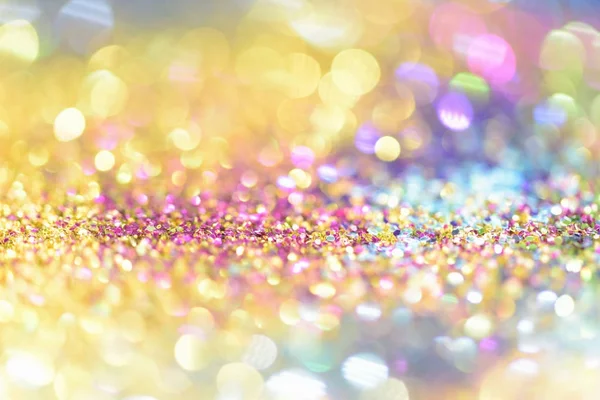 Golden glitter texture Colorfull Blurred abstract background — Stock Photo, Image