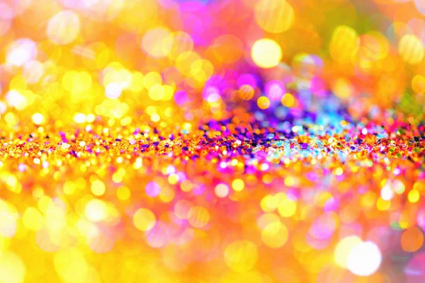 Texture glitter dorato Colorfull Sfondo astratto offuscata — Foto Stock