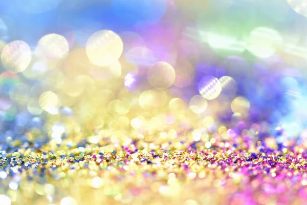 Texture glitter dorato Colorfull Sfondo astratto offuscata — Foto Stock