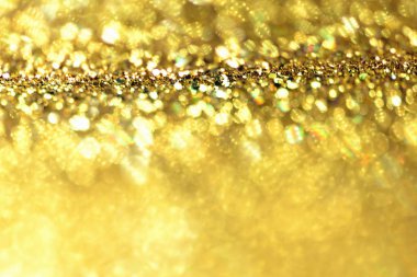 Altın glitter doku Derma bulanık arka plan 