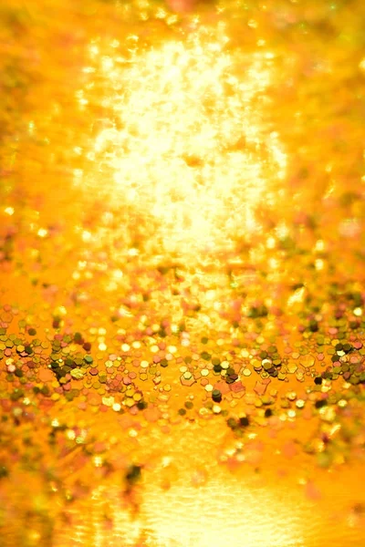 Golden glitter texture Colorfull Blurred abstract background — Stock Photo, Image