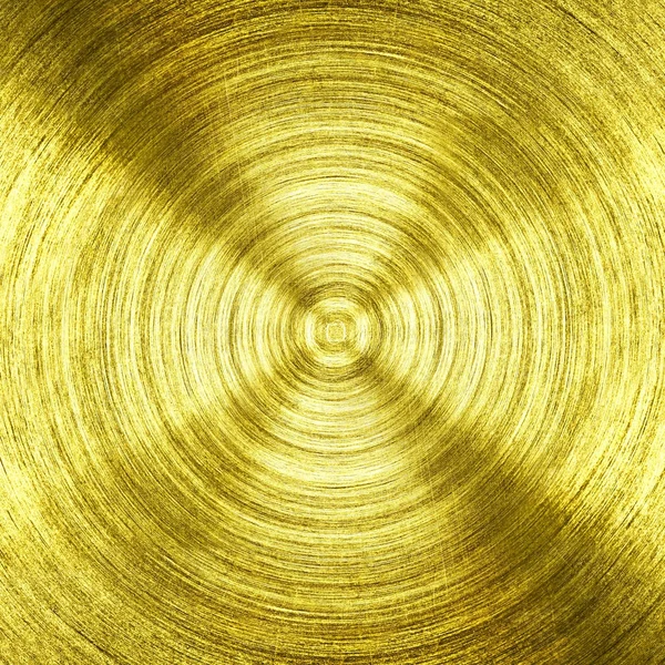 Ένα Μεταλλικό Χρυσό Σιδήρου Εγκύκλιο Υφή Φόντου — Φωτογραφία Αρχείου