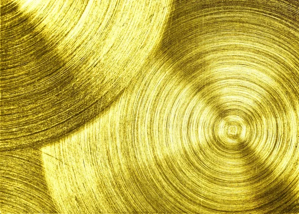 Ein Metall Gold Eisen Mit Kreisförmigem Hintergrund — Stockfoto