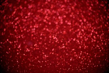 Sevgililer, doğum günü, yıldönümü, düğün, yeni yıl ve Noel için kırmızı glitter bokeh ışıklar bulanık arka plan