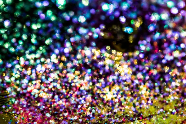 Bokeh doré texture paillettes Colorfull flou abstrait backgrou — Photo