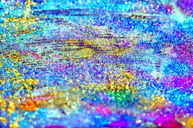 Altın glitter doku doğum günü, yıldönümü, düğün, yeni yıl arifesi ya da Noel için arka plan Derma bulanık.