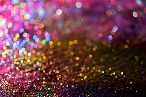 Χρυσά Glitter Υφή Colorfull Θολή Αφηρημένα Φόντο Για Γενέθλια Επέτειος — Φωτογραφία Αρχείου