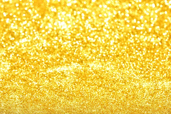 金色闪光纹理创模糊的抽象背景为生日 周年纪念日 新年前夕或圣诞节 — 图库照片