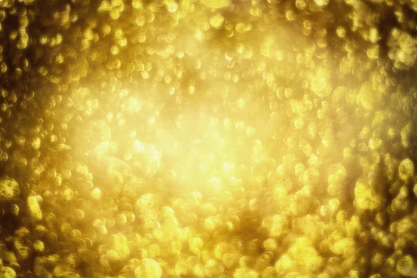 黄金の輝きボケのライティングテクスチャブルーの抽象的な背景 — ストック写真