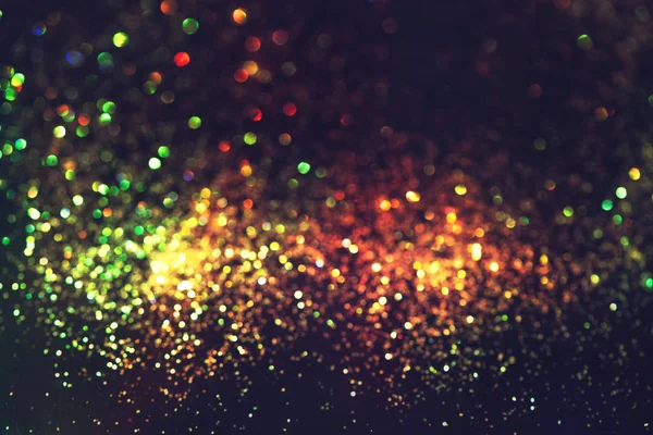 Glitter bokeh belysning effekt Färgglada suddig abstrakt bakgro — Stockfoto