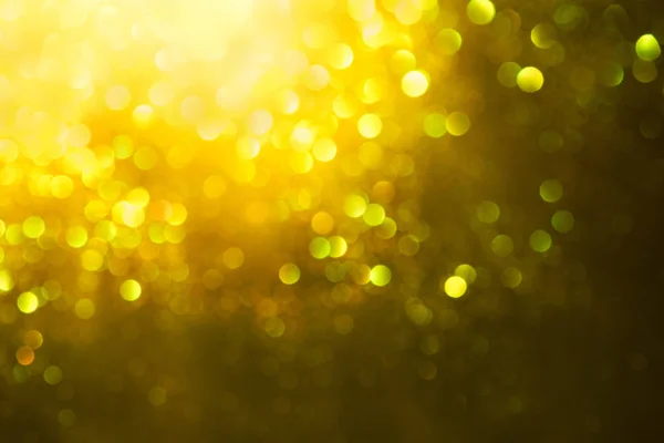 Arany csillogó bokeh világítás textúra elmosódott elvont backgroun — Stock Fotó