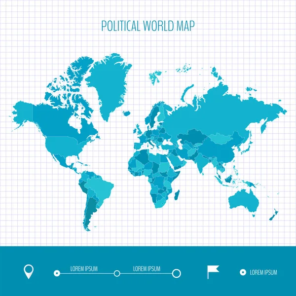 Infografika mapę świata. Ilustracja wektorowa. — Wektor stockowy