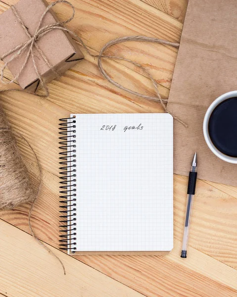 Bir defter ile bir yazıt 2018 amaçları ahşap tabl döşeme