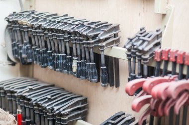 Atölyesi'nde gitar gitar imalatı için yapmak için Araçlar