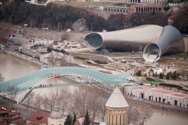 Tiflis, Gürcistan, Avrupa'nın panoramik görünüm