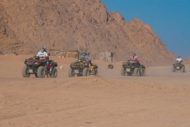 Sharm El Sheikh, Mısır - Temmuz 9, 2009. Çölde Safari