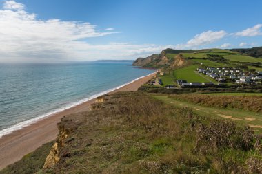 Eype sahil Dorset İngiltere'de İngiltere'de Jurassic coast Bridport Güney ve Batı Körfezi yakınlarında 