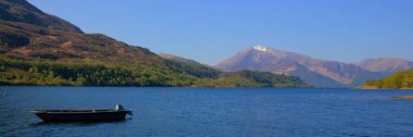 Loch Leven Lochaber Geopark İskoçya İngiltere İskoçya Highlands Glen coe tekne manzara görünümüne 