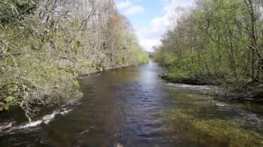 Glen Luss nehir İskoçya İngiltere Loch Lomond İngiltere'de İskoç turistik besleme