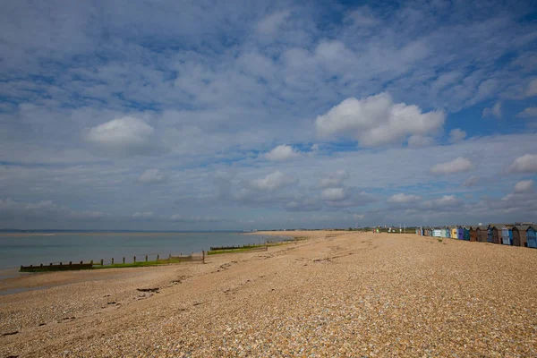 Hayling Island praia da telha perto de Portsmouth costa sul de Hampshire Inglaterra Reino Unido — Fotografia de Stock