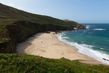 Pendeen ve Morvah arasında güney batısında St Ives Portheras Cornwall Cornish sahil 