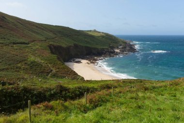 Portheras Cove Cornwall secluded beach hidden gem on the Cornish coast South West of St Ives between Pendeen and Morvah 
