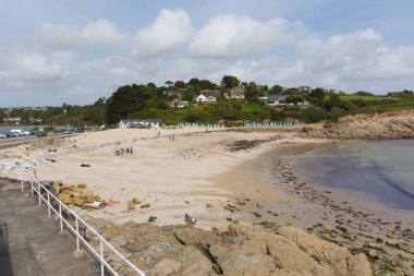 Swanpool Falmouth Cornwall England UK located between Maenporth and Gyllyngvase clipart